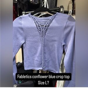 Fabletics Blue Crop Top